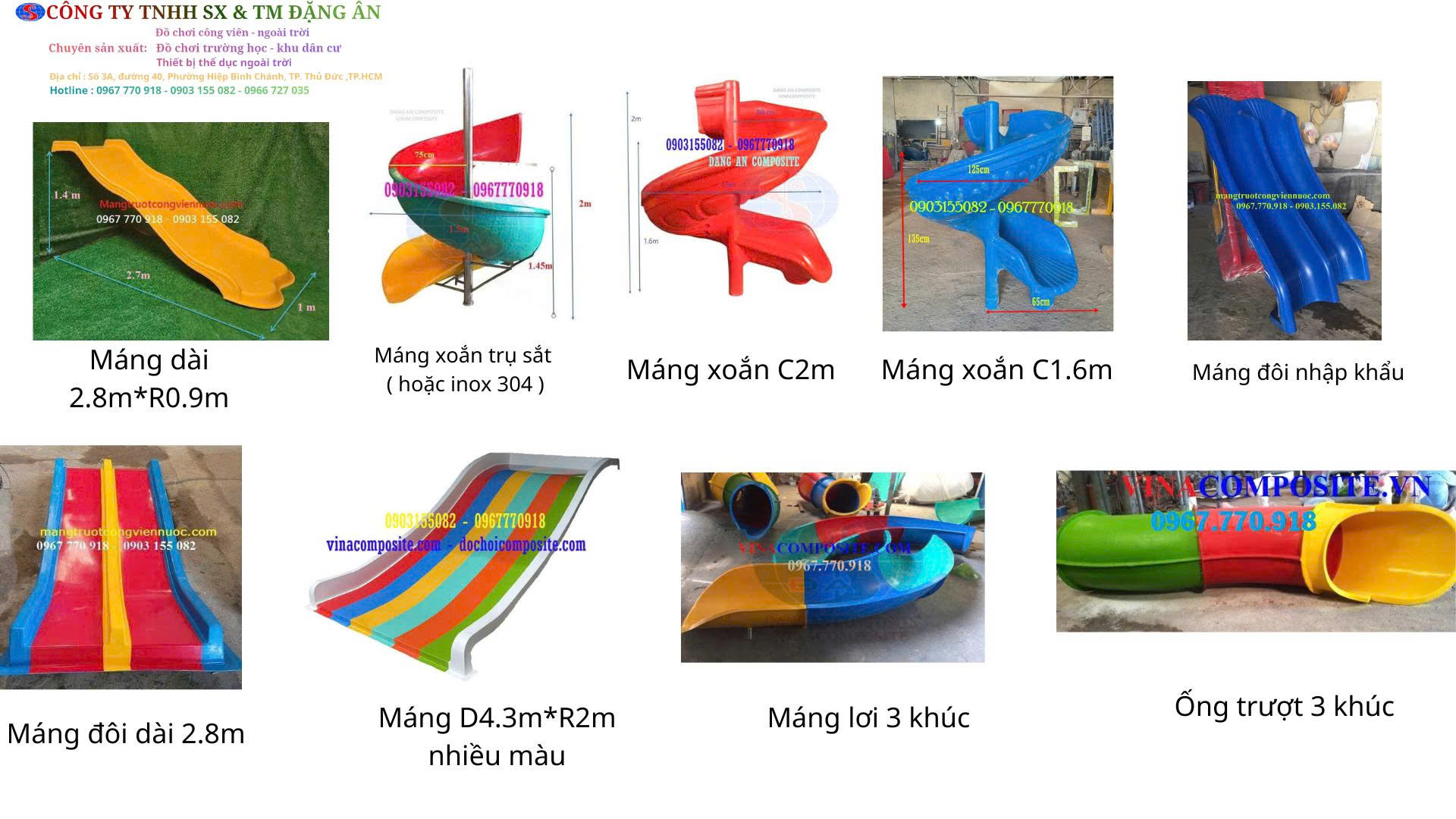 mẫu máng trượt đơn trẻ em