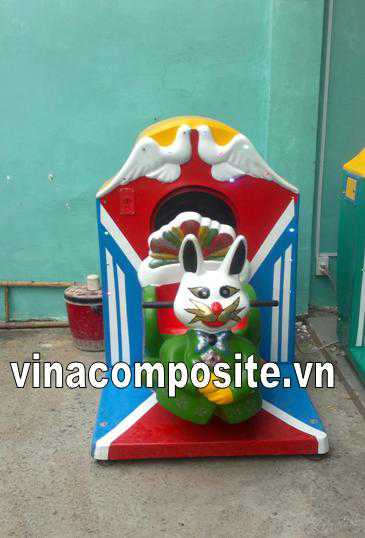 thú nhún điện thỏ xoay 360