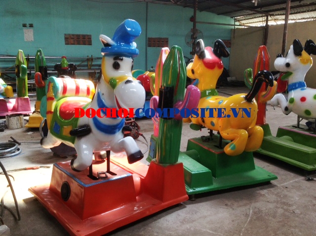 trò chơi thú nhún điện mẫu con lừa